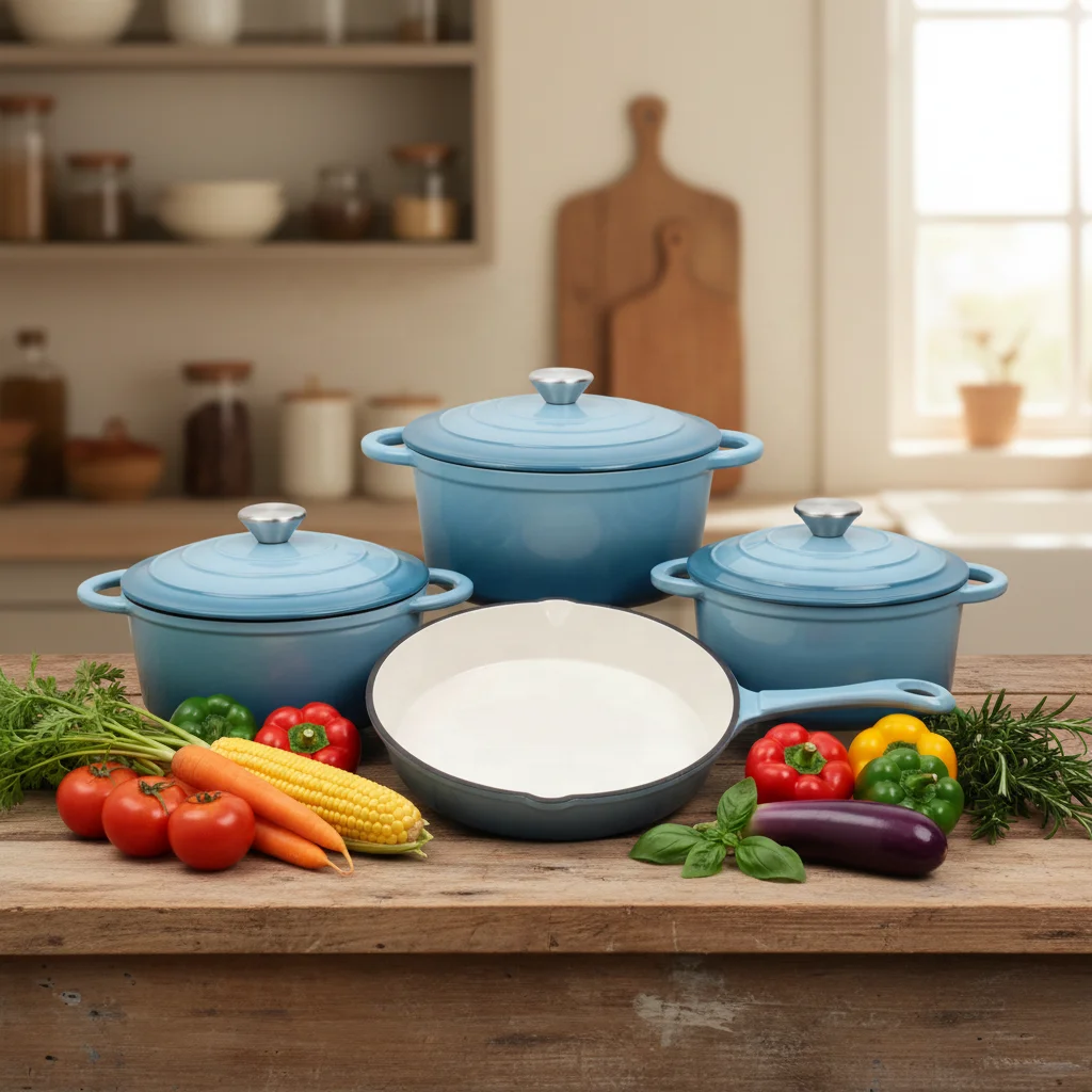 7-delige moderne duurzame emai - Dutch Oven Enamel recensie en prijs