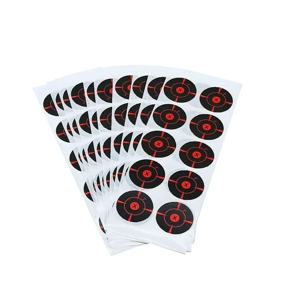 Target Stickers Target Paper Sporting Outdoors 100 × 100Pcs/Pack 1Inch Black/Red Paper Target Stickers High Qulity