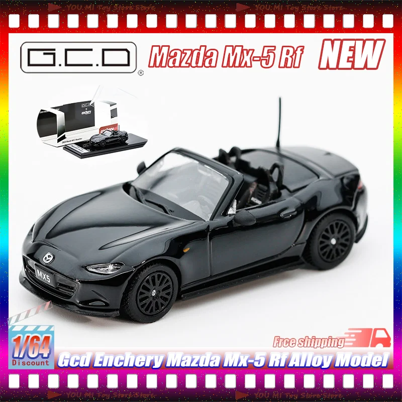 

New Gcd Enchery 1:64 Mazda Mx-5 Rf - Simulated Alloy Miniature Die-Casting Car Model For Children'S Toy Gift Or Decoration Items