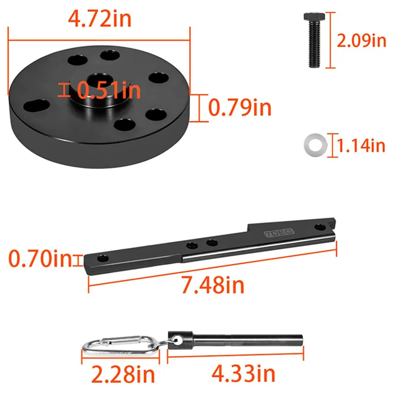 3163021 Cam Timing Tool Kit for Cummins ISX/QSX with Injector 16 Puller Alternative to 3163069 3163020 Heavy Duty Steel