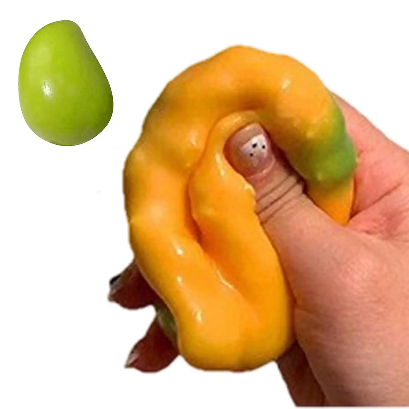 Mango Slow Rising Color Changing Toy Fidget Sensory Stress Relief Squeeze Ball Desk Decor Party Favor Stocking Stuffers for Kids
