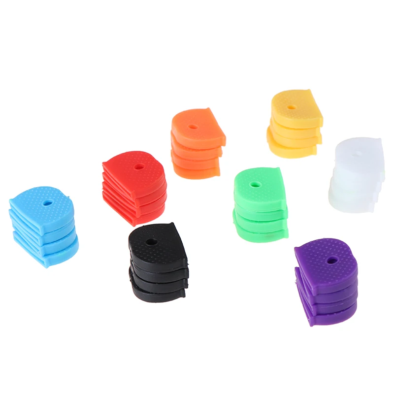 24/32Pcs Brand New Colorful Key Top Cover Head/cover/tag/ID Mark Mixed Top Cover Elastic Silicone Key Cover