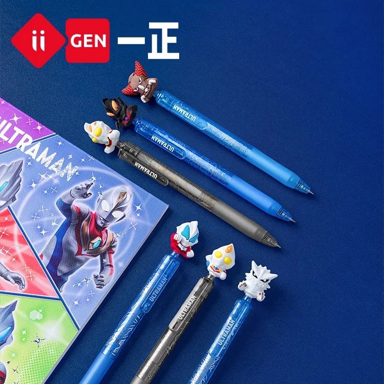 Imagem -04 - Zheng Iigen Yz7050 Ultraman Boneca Push Gel Caneta 0.5 mm Prêmio Estudante Kawaii Artigos de Papelaria Suprimentos Peças yi