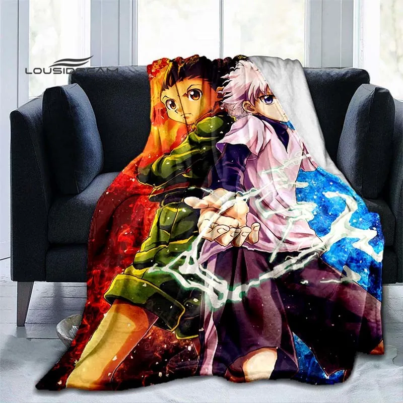 

HUNTER Anime Blanket Fashion Cartoon Soft Flannel Blanket 3D Printed Coverlet Sofa Camping Warm blanket Adults and children