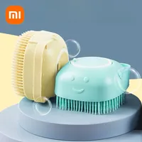 Xiaomi Dog Bathing Brush Pet Massage Comb Shampoo Dispenser Soft Brush Rubber Bristle for Dogs and Cats Grooming Rubber Tools