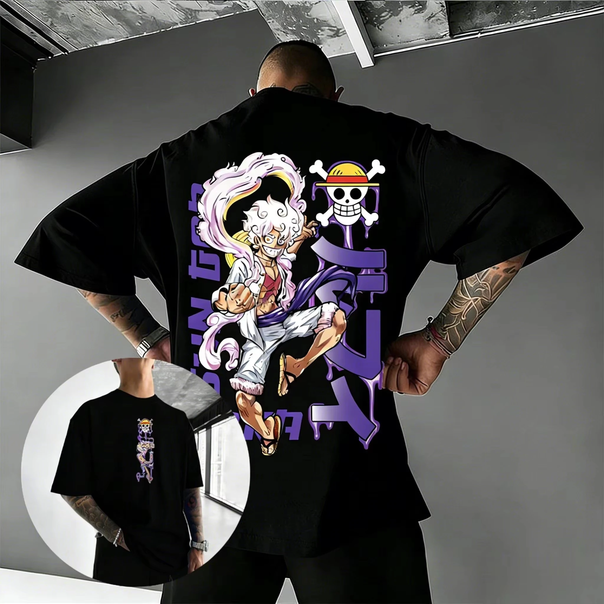 

2026 new One Piece Luffy Sun God Nika Anime T Shirt Men Women Cotton Short Sleeve Tee Graphic Print Streetwear Summer Casual Y2k