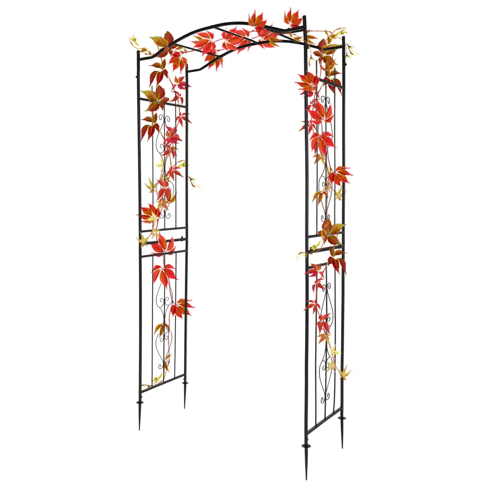 

Garden Arbor, Arch Walkway for Wedding Ceremony Party, Garden Decor Black