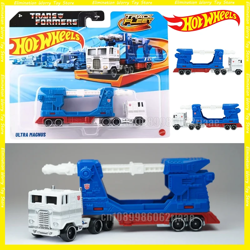 Hot Wheels Cars Transformers Transformerstrack Fleet Optimus Prime Ultra Magnus Volvo 240 Drift 1/64 Diecast Car Model Toy Gift
