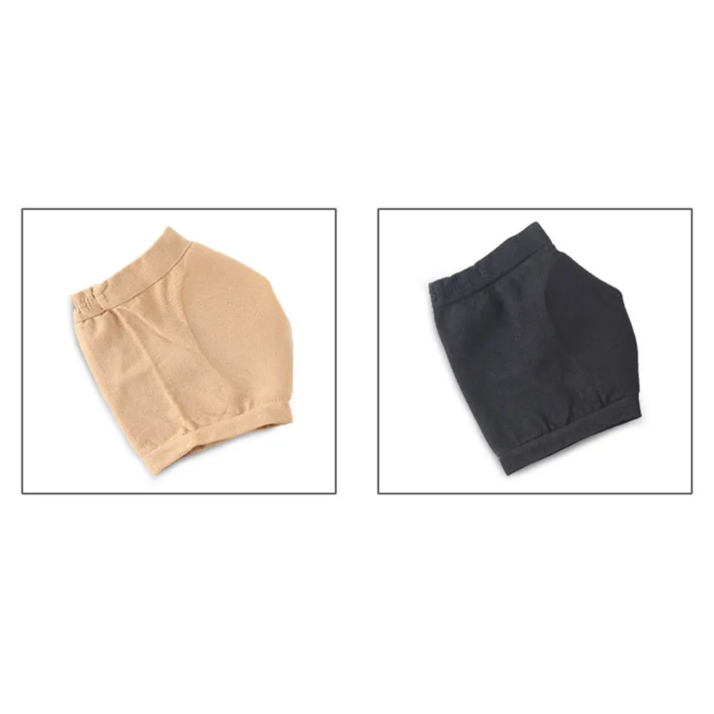 Meias de Gel de Nylon para Alívio da Dor no Calcanhar, Tamanho M, Pretas, Protetor de Calcanhar, Meias Hidratantes para Cuidados com os Pés para Corrida, Caminhada e Posição em Pé