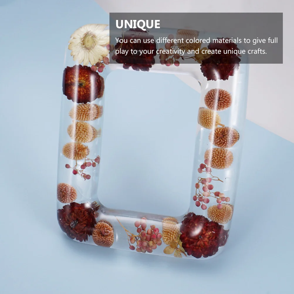 

Силиконовая форма для фоторамки, изготовление рукоделия, прозрачная гибкая форма для эпоксидной смолы, художественная прочная рамка, инструмент для литья ювелирных изделий