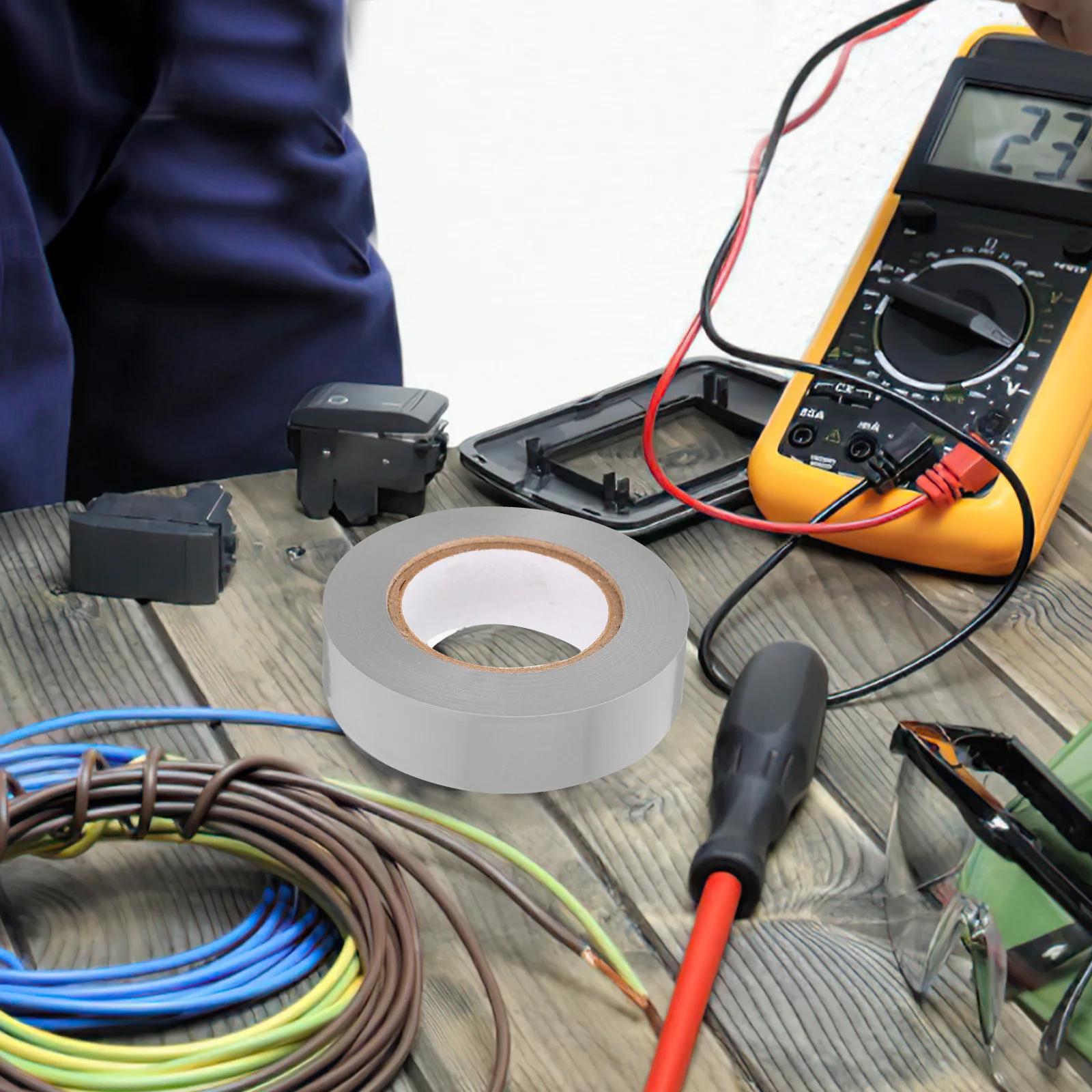 

6 Rolls Waterproof Insulating Tape Electric Insulation Black Electricians Electrical Adhesive Heavy Duty for Wires