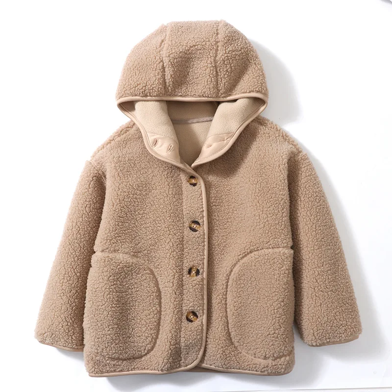 OupillSmile-Veste Coupe-Vent Épaisse à Capuche pour Enfant Garçon et Fille, Vêtements Chauds d'Hiver pour Adolescents de 4 à 16 Ans