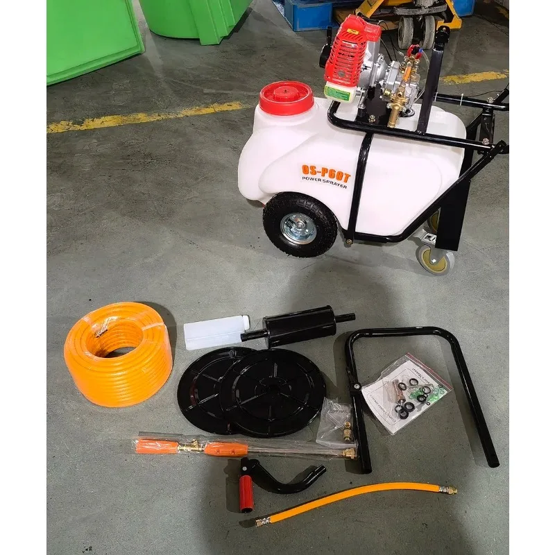 50L Ga Soline Engine Power Sprayer OS-P60T High Pressure Garden Sprayer with Hose and Engine Agricultural Sprayer