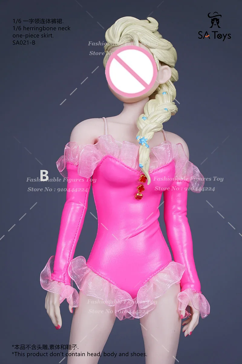 SA Toys 1/6 kobiety żołnierz body łyżwiarstwo liryczny taniec kostium baletowy koronkowe obcisłe kombinezony Fit 12 "figurka ciało