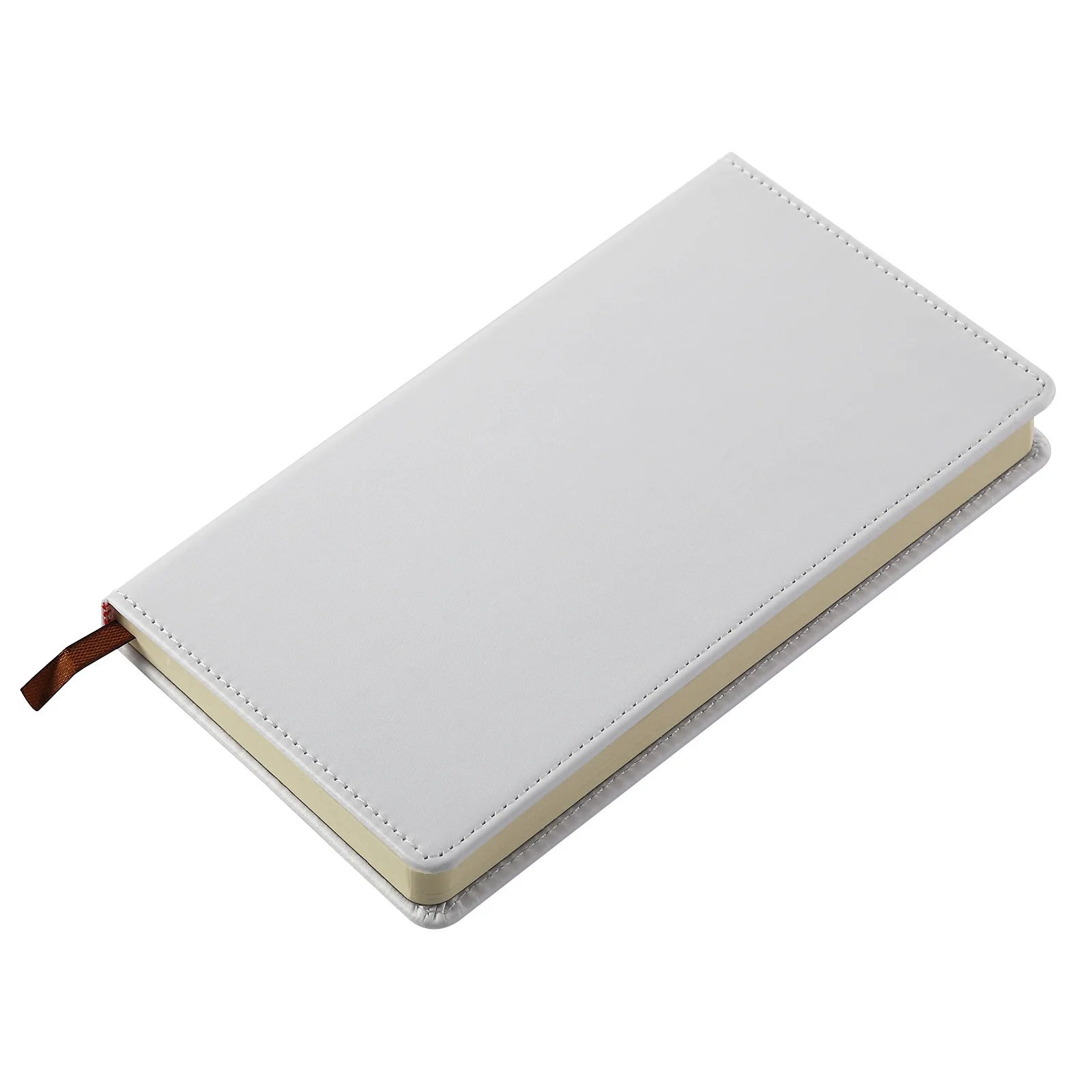 2PCS Sublimation Blank PU Leather Cover Notebooks A5 A6 Soft Surface Business Notebook Double-sided for Heat Transfer Printing