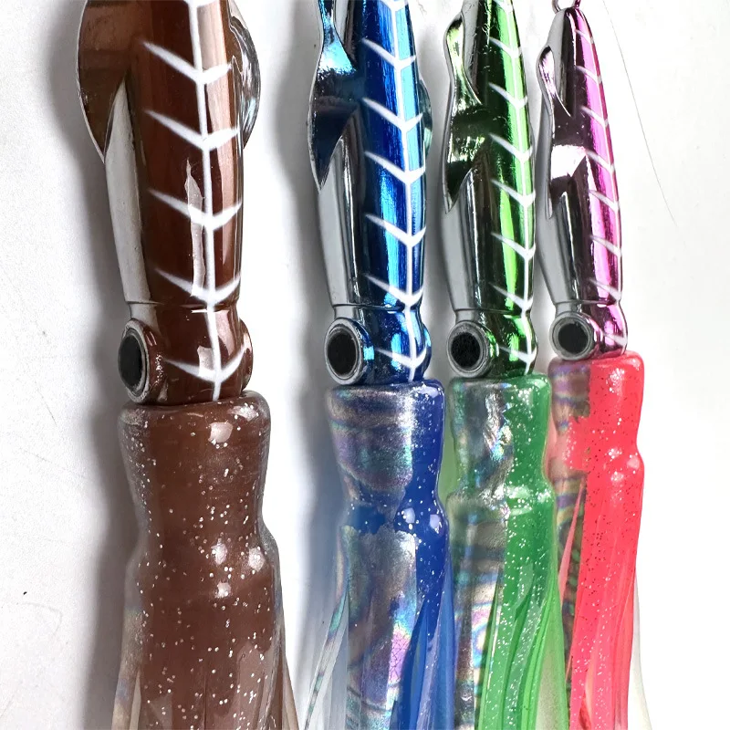 60g, 100g, 150g, 200g Skirted Octopus Lure – Slow-Pitch-Jigging-Trolling-Köder für Salzwasser-Tiefseefischen – Detail 2