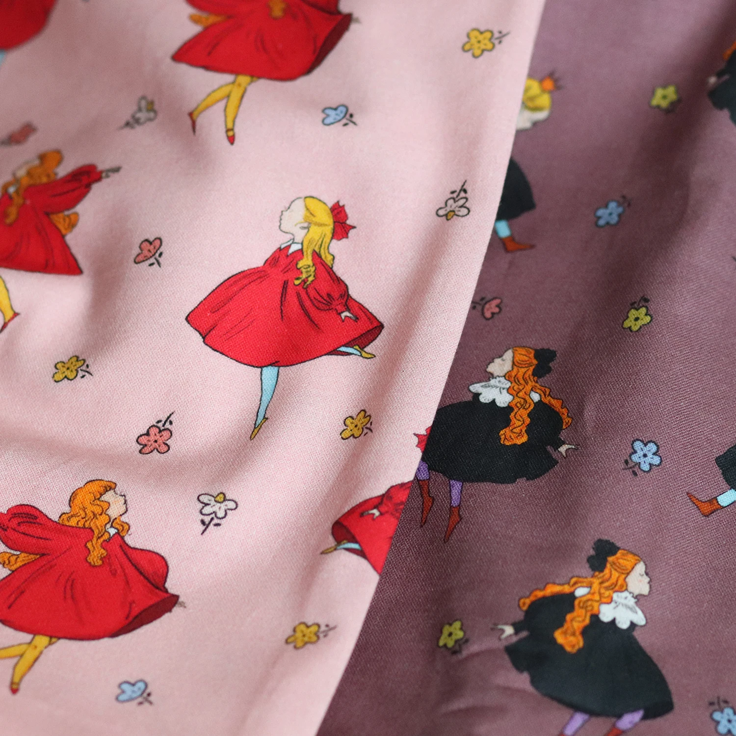 

Ткань ручной работы из чистого хлопка с принтом «Балерина» для пэчворка, материал для домашних губчатых подушек, одинарная ткань для домашнего текстиля и рукоделия