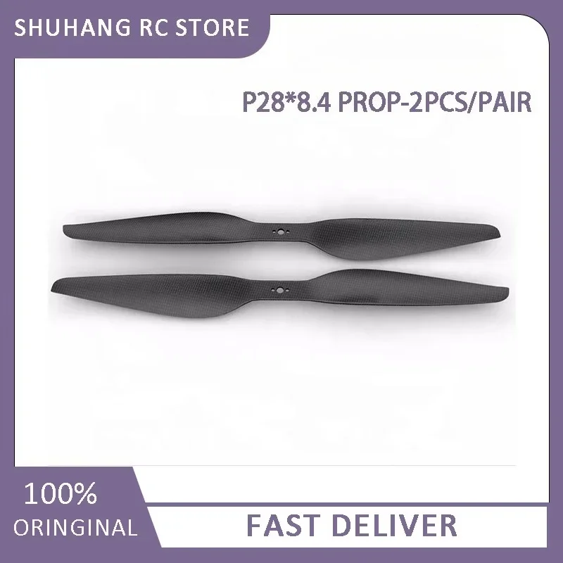 P28*8.4 Prop-2PCS/PAIR Multi-rotor UAV Propellers Carbon Fiber Polish Waterproof Impact-Resistant for Outdoor/Marine Use