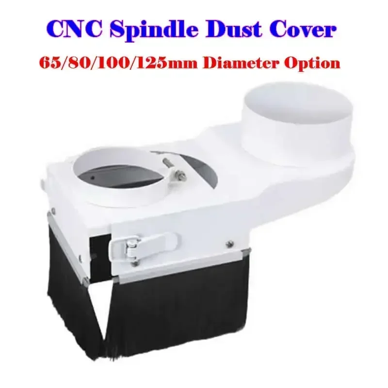 

Защитный кожух для фрезерного станка (диаметр 65, 80, 125 мм) для удаления пыли при гравировке и обработке дерева, щетка для очистки, недорогой и качественный