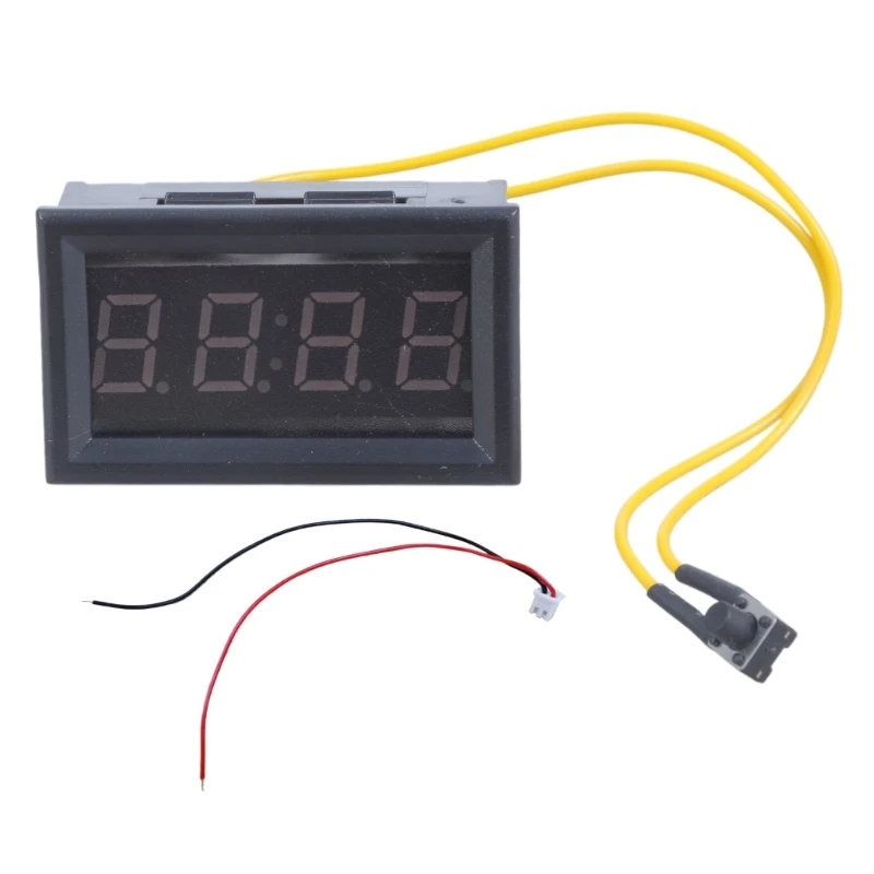 Đồng hồ kỹ thuật số ô tô 124B Đồng hồ LED 12V/24V Đồng hồ ô tô 24 giờ Trang trí nội thất ô tô