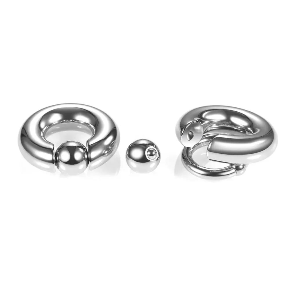 Surgical Steel CBR Ear Nose Hoop Septum Captive Bead Ring Tragus Cartilage Eyebrow Earrings Piercing 2mm - 10mm