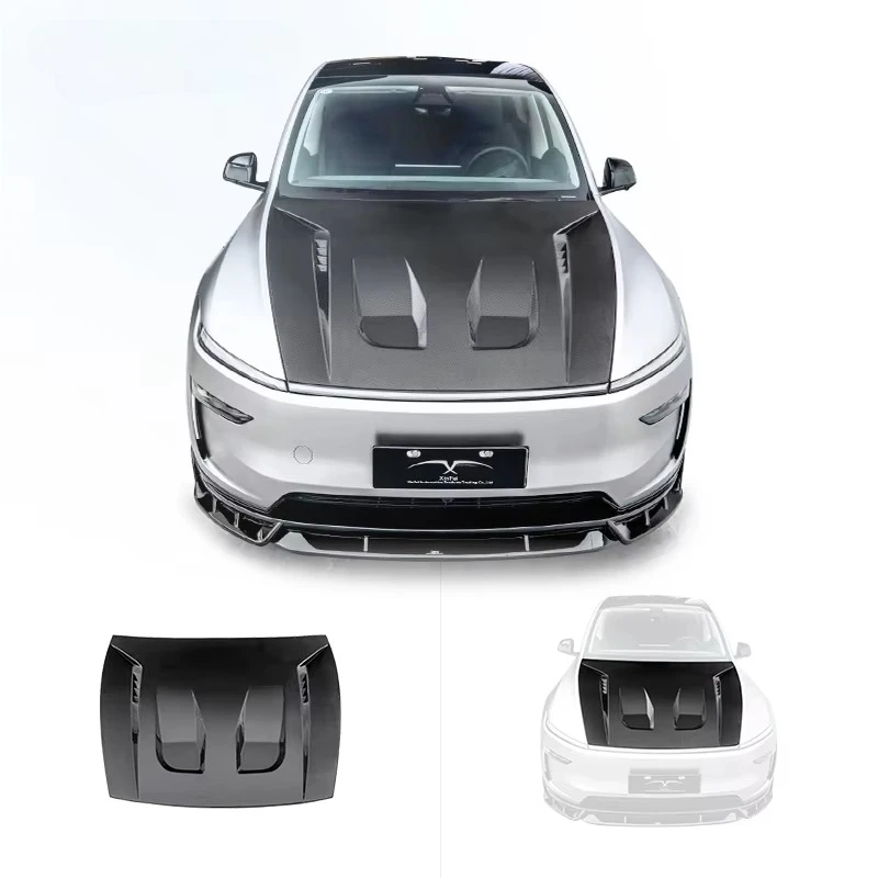 Body Kit Upgrade CMST Style Suitable for Tesla Model Y Carbon Fiber Car Hood Engine Cover  Car Exterior Parts Modification