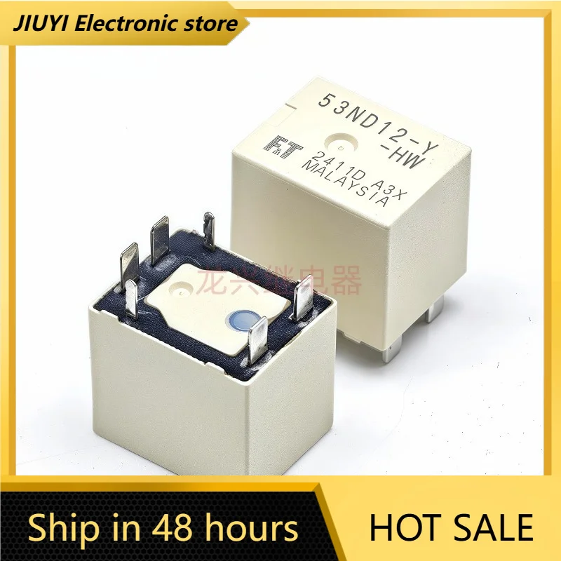 New 1pcs/lot 53ND12-Y-HW 12VDC Automotive Relay 8Pin Vehicle Electromagnetic Control Relay