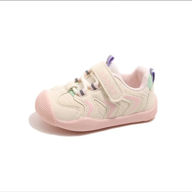 

2025 autumn new black red baby low top toddler walking shoes boys soft soled mesh shoes girls casual shoes babies Size16-25
