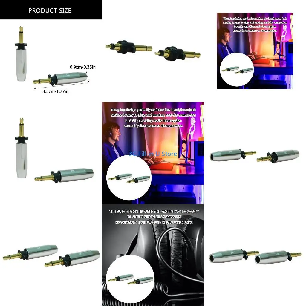 G8TA Quality Sound Transmission Headphone Plug for SONOROUS D8000 Headsets Plug