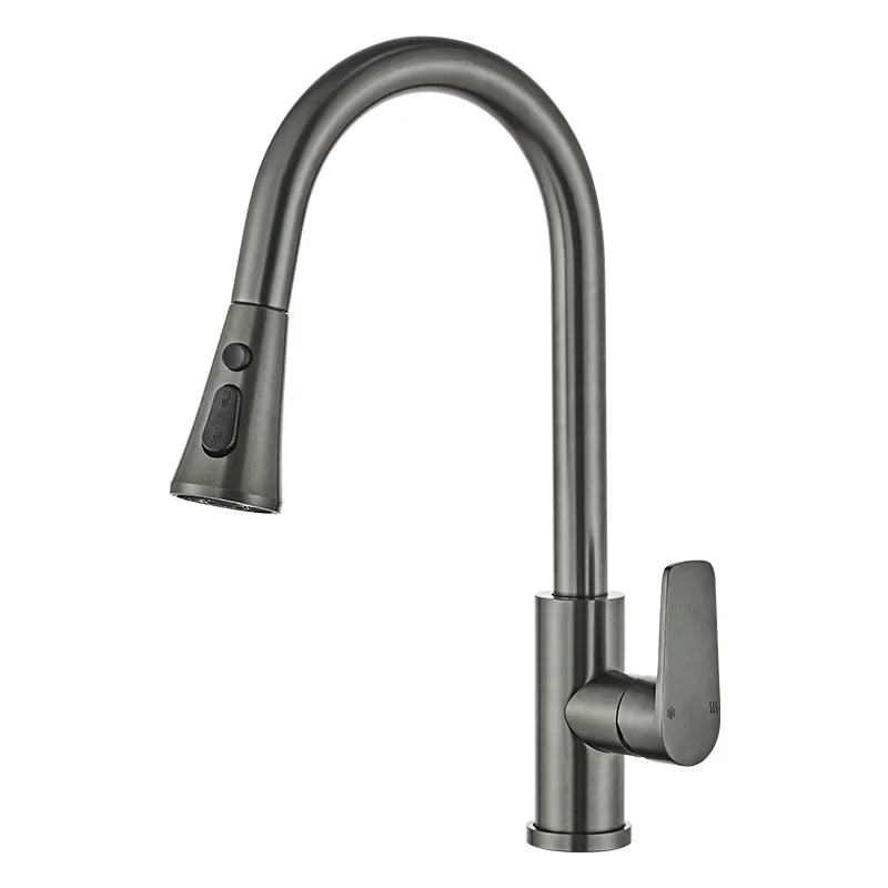 

Kitchen pumping faucet, household sink hot and cold faucet