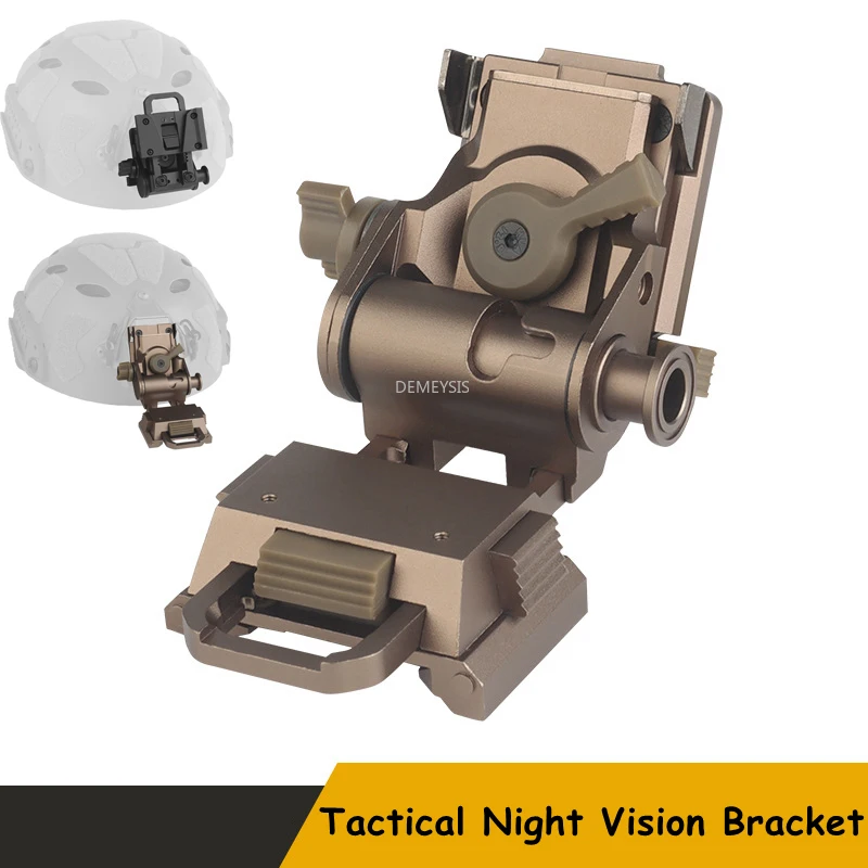 

Tactical Helmet Night Vision Goggle NVG Bracket Aluminum Alloy Helmets NVG Mount Adapter for PVS15 / PVS18/ GPNVG18 NVG