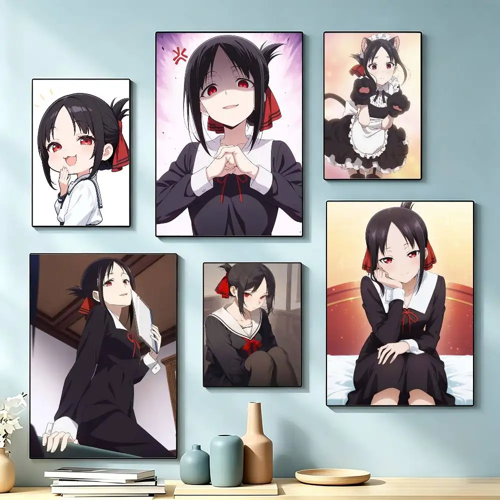 Anime Ultra Romantic Kaguya Shinomiya  Poster High Quality Dorm Living Room Aesthetic Wall Decoration Painting Stickers Gift