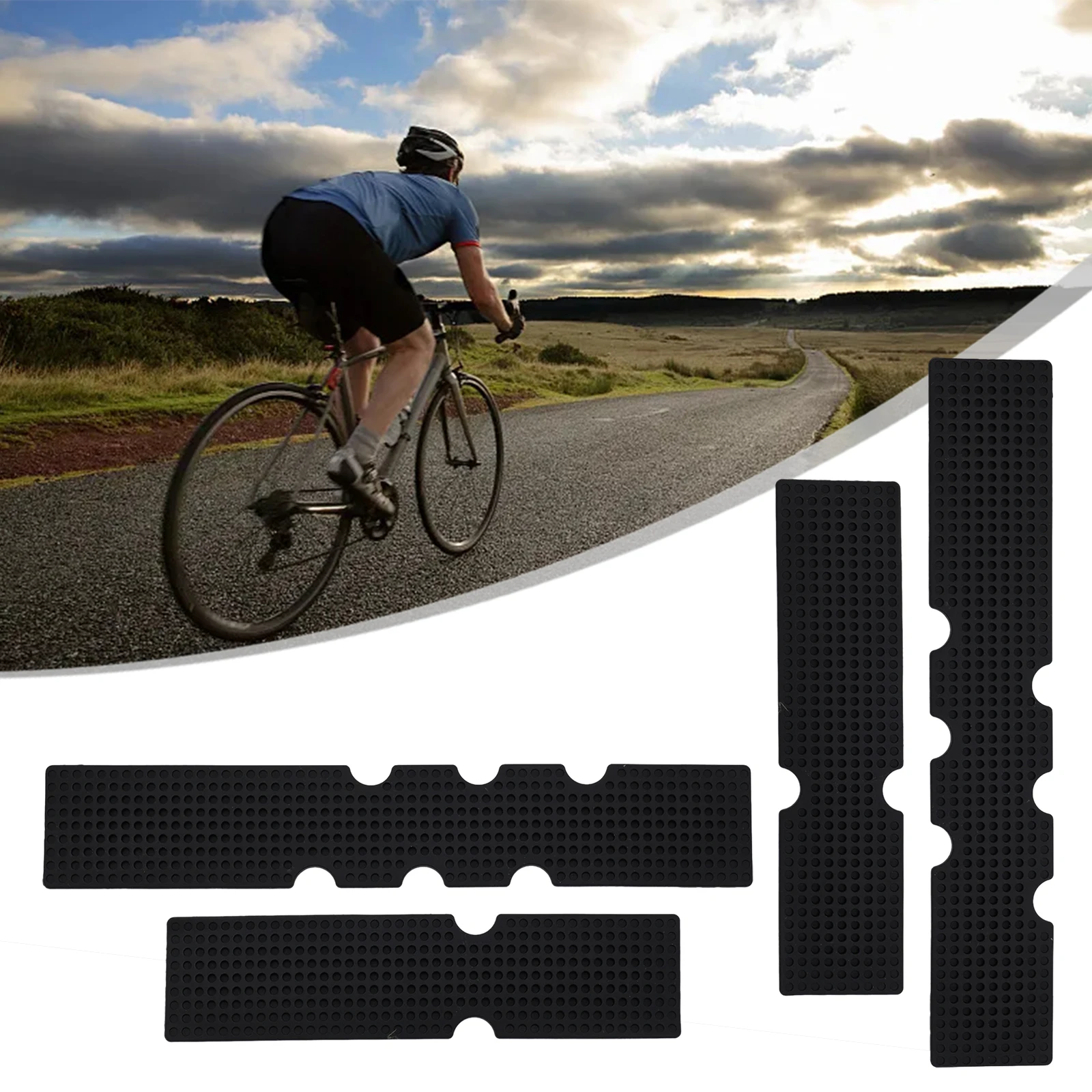 Brand New 1 Handlebar Tape Shock Absorption Bicycle Anti Shock Long/Short Road Bike Silica Gel 200/145x35x2.5mm