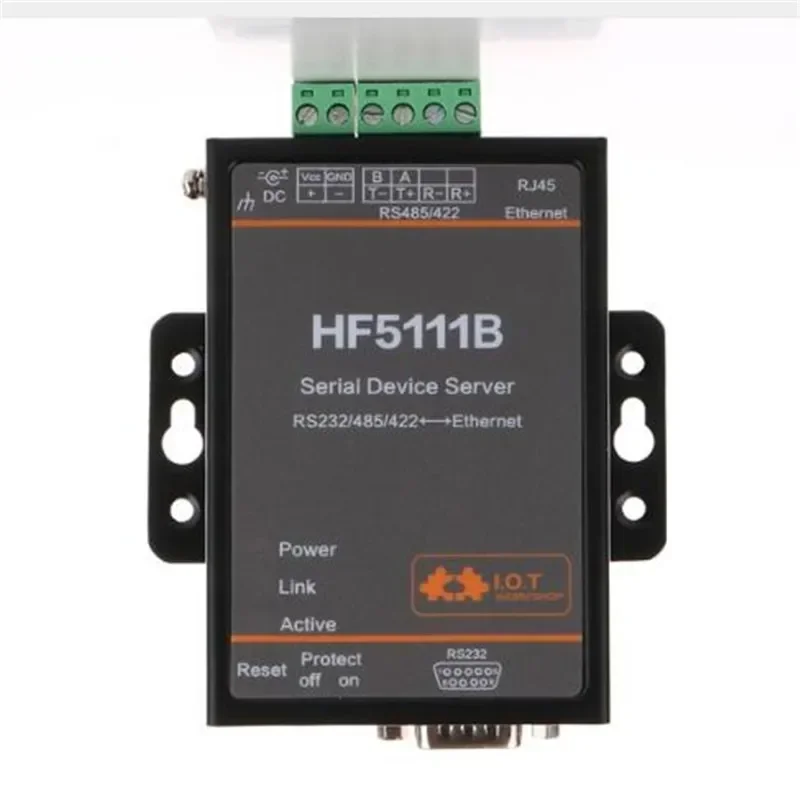 5 ชิ้น/แพ็คอย่างเป็นทางการ 5111B RJ45 RS232/485/422 Serial To Ethernet ฟรี RTOS Serial 1 พอร์ต Server Converter อุปกรณ์อุตสาหกรรม