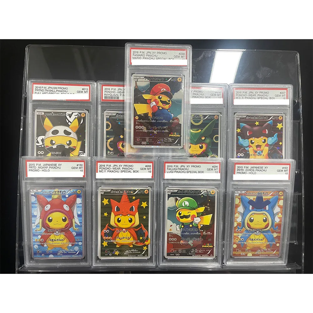 

Ptcg Diy японская коллекционная карта PSYDUCK Пикачу MIMIK YU Charizard 10 точек рейтинг карты игрушка в подарок хобби коллекционная