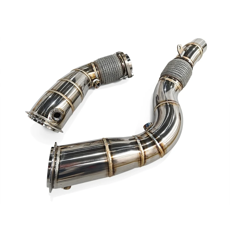 High performance exhaust downspout suitable for BMW M3 M4 F80 F82 3.0T car exhaust system