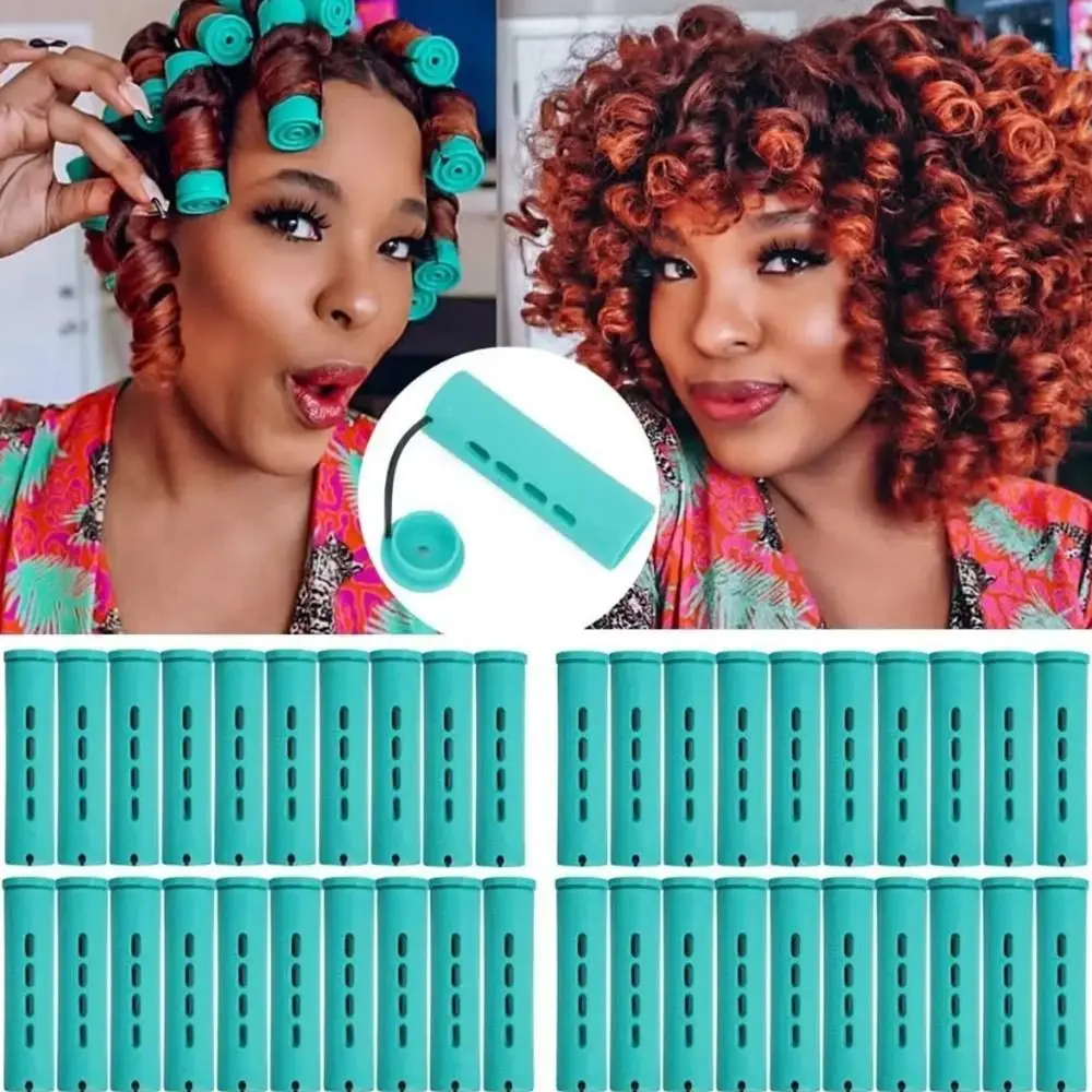 Elastic Rubber Band Care Hair Perm Rollers Harmless to Hair Professional Curling Maker DIY Wave Curly Perm Rods Salon