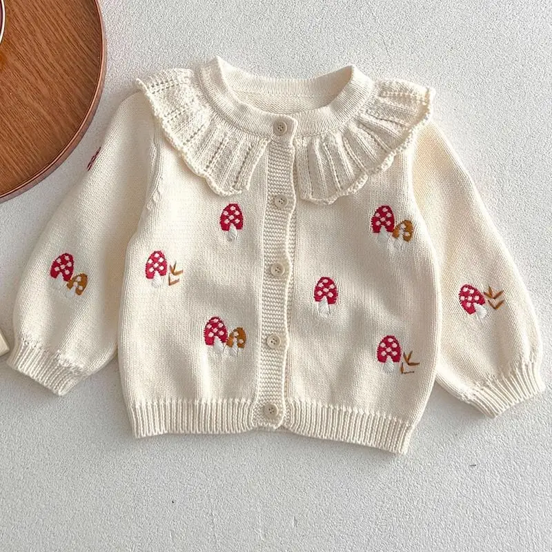 Toddler Baby Clothes Spring and Autumn Clothing Girl Knitted Sweater Jacket Children\'s Princess Sweater Top