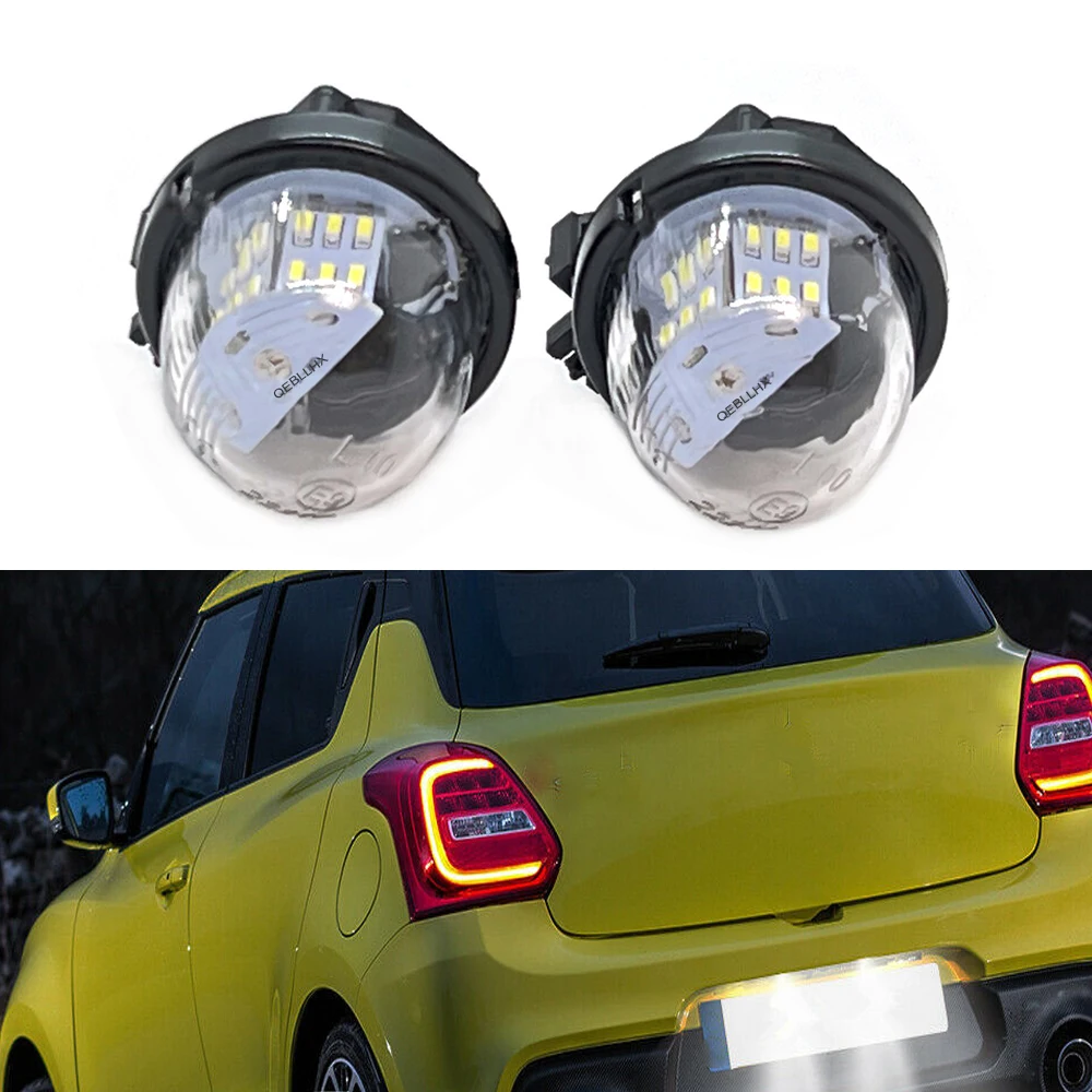 12V LED Number Plate Lamp For Suzuki Jimmy Alto Carry Grand Vitara Swift Wagon R White License Plate Light Assembly