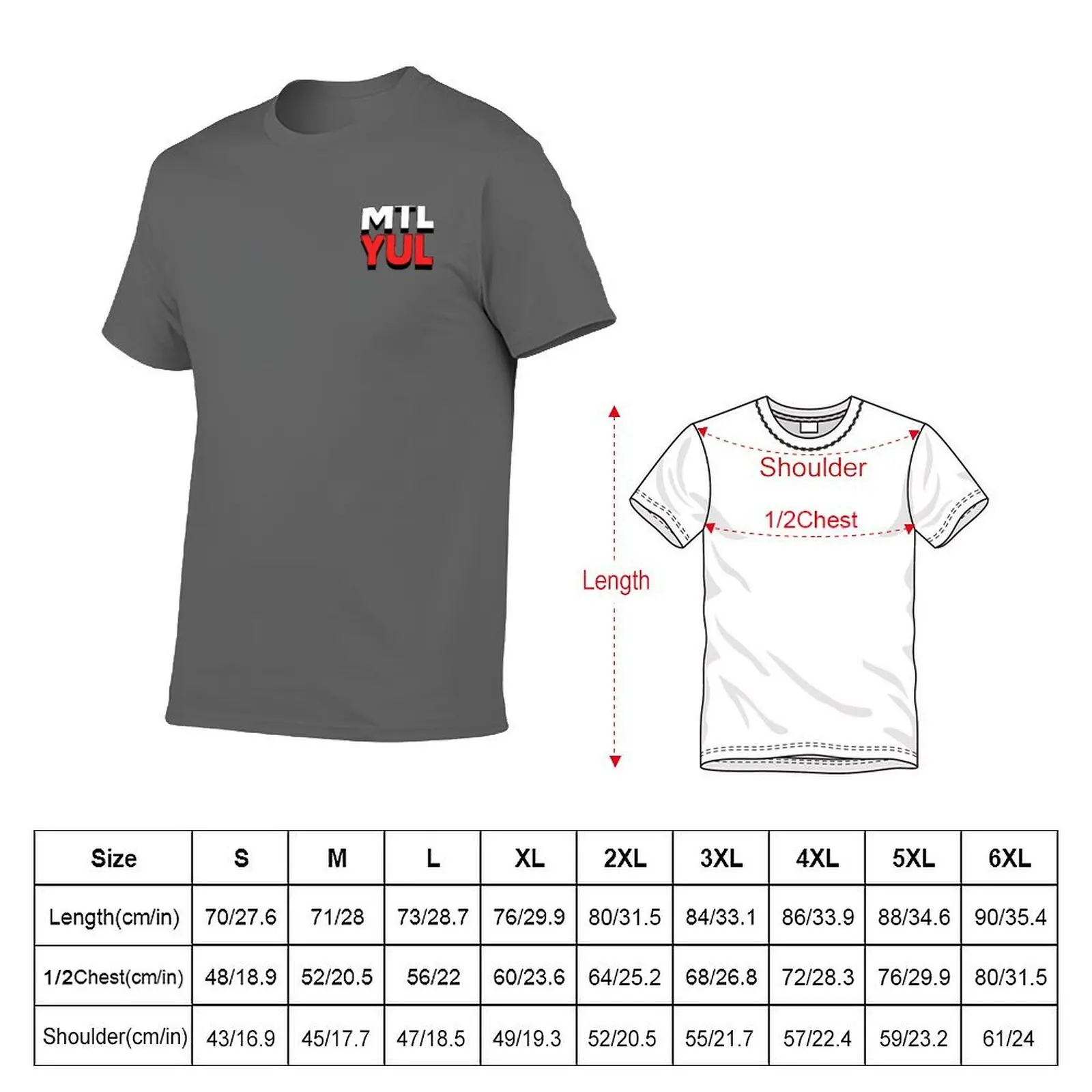 Montreal YUL - Canada T-Shirt t shirts for man pack white man t shirt cotton high quality anime t shirts for man T-Shirt