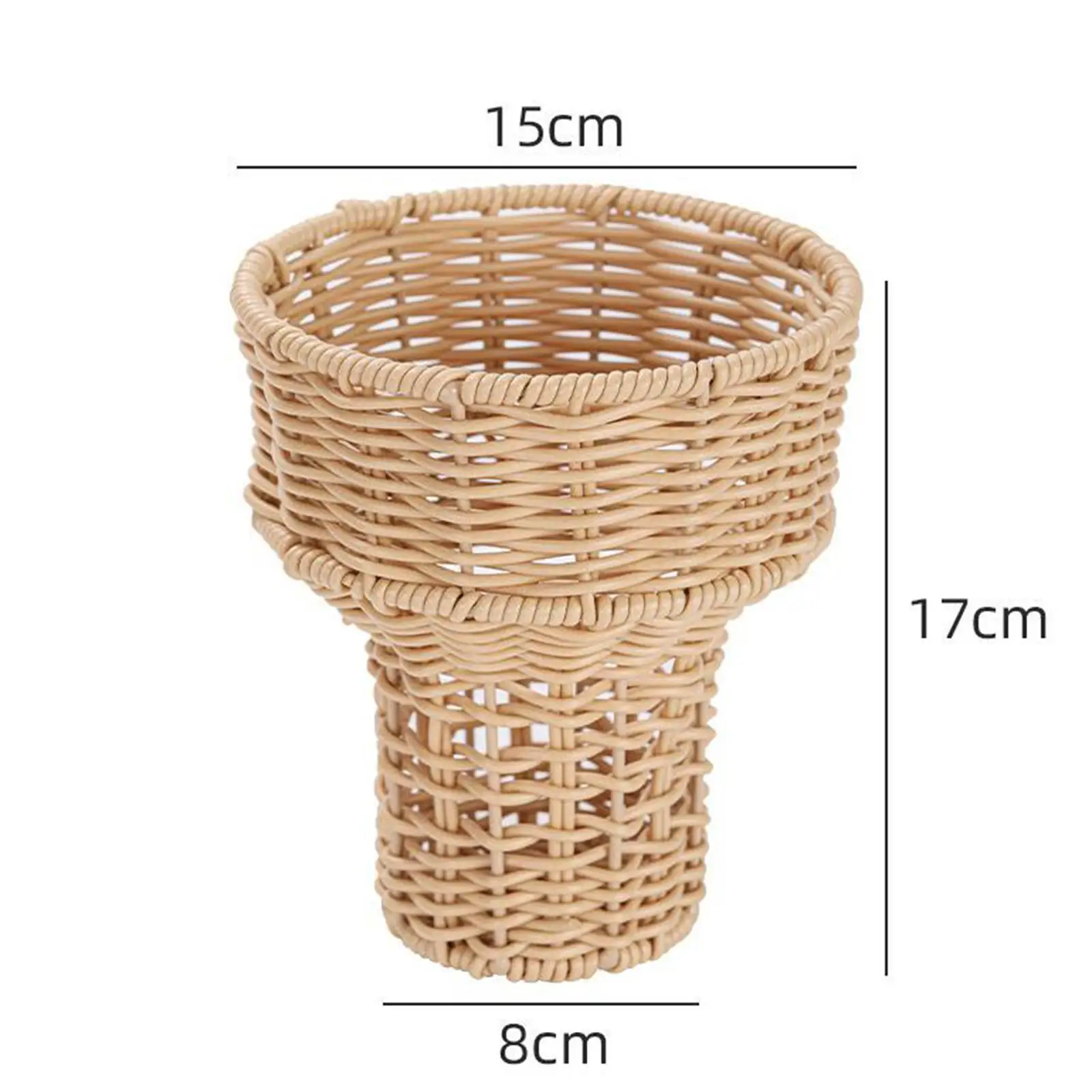 Flower Basket Flower Pot Decorative Indoor Plants Gifts Woven Basket Bouquet Holder for Kitchen Desktop Garden Office Home