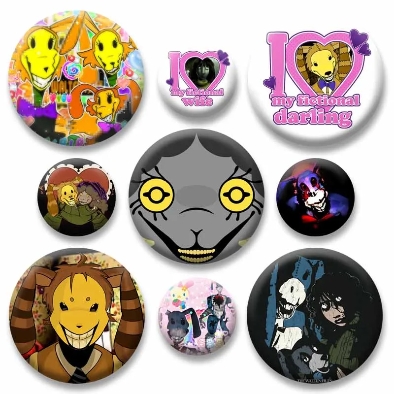Horror Game The Walten Files Enamel Pins Cartoon Figure Button Badges Handmade Brooch for Clothes Bag Accessories Jewelry Gifts