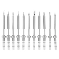 11pcs/set Mini Stainless Steel Soldering Iron Tips Replacement For TS100 Soldering Iron