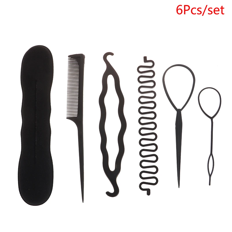 Versatile Hair Braiding Tool Set With Hair Pin Bun Roller Twist Curler And Ponytail DIY Hair Styling Accessories