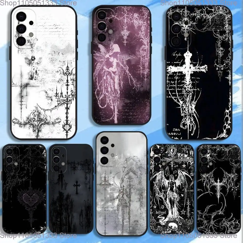 

Gothic coquette cybersigilism Phone Case For Samsung S25,S24,S21,S22,S23,S30,Ultra,S20,Plus,Fe,Lite,5G Black Cover