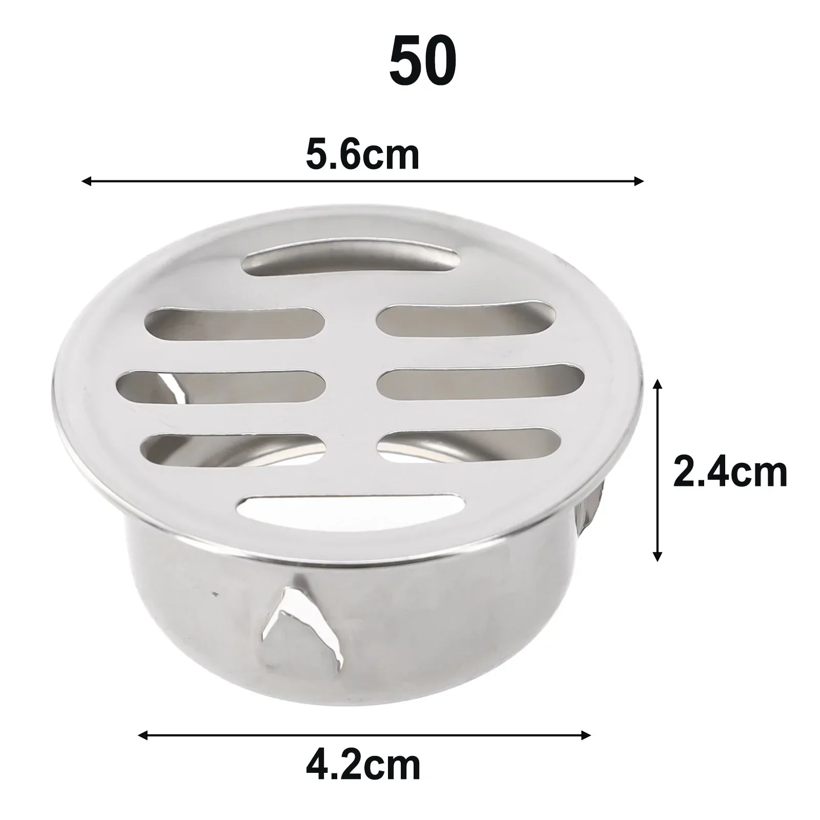 Stainless Steel  Roof Round Floor Drain Cover Rain Pipe Cap Roof Round Large Displacement  BATHROOM TOOL