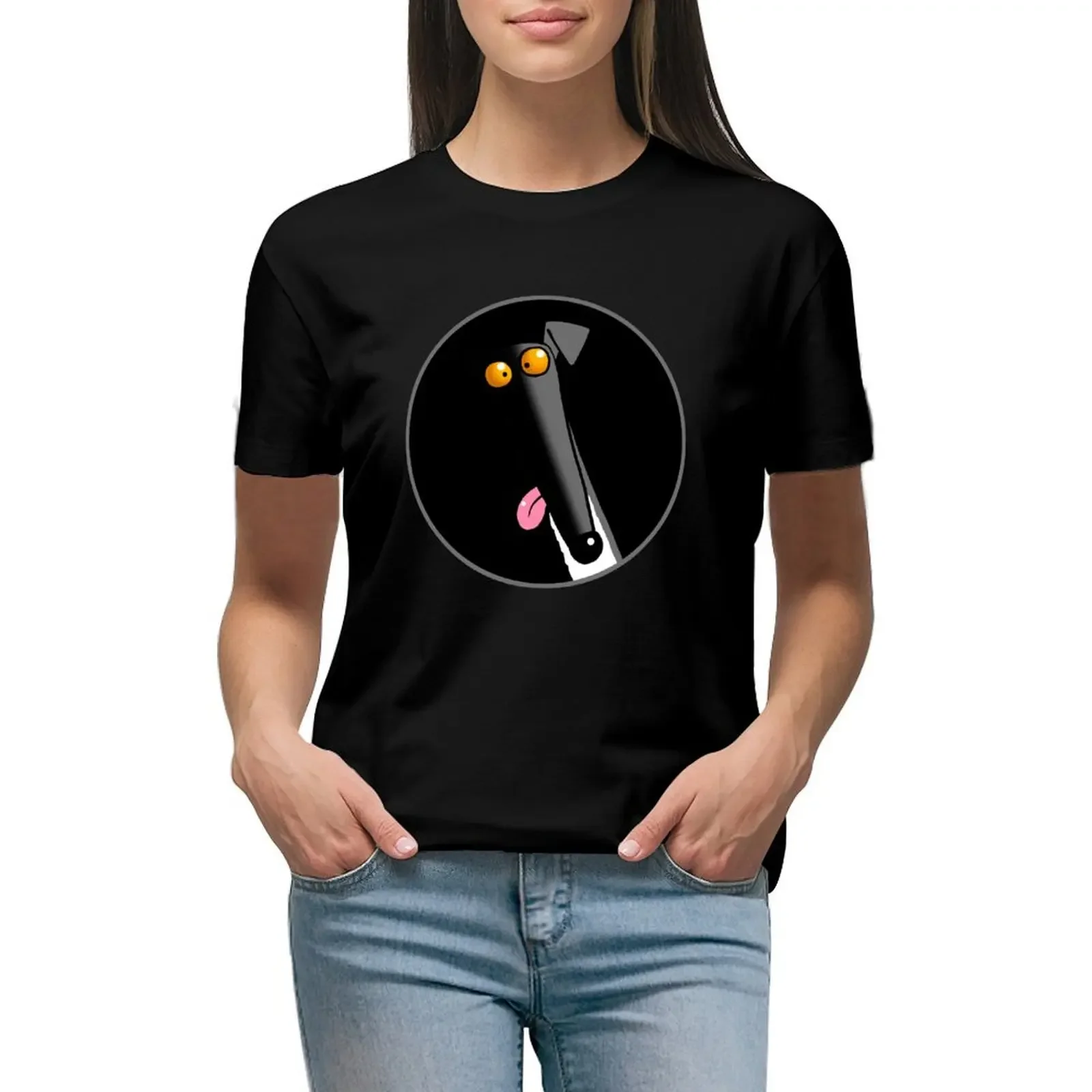 

Derp in the Dark T-Shirt funny sweat summer top oversized plain t shirts for Women