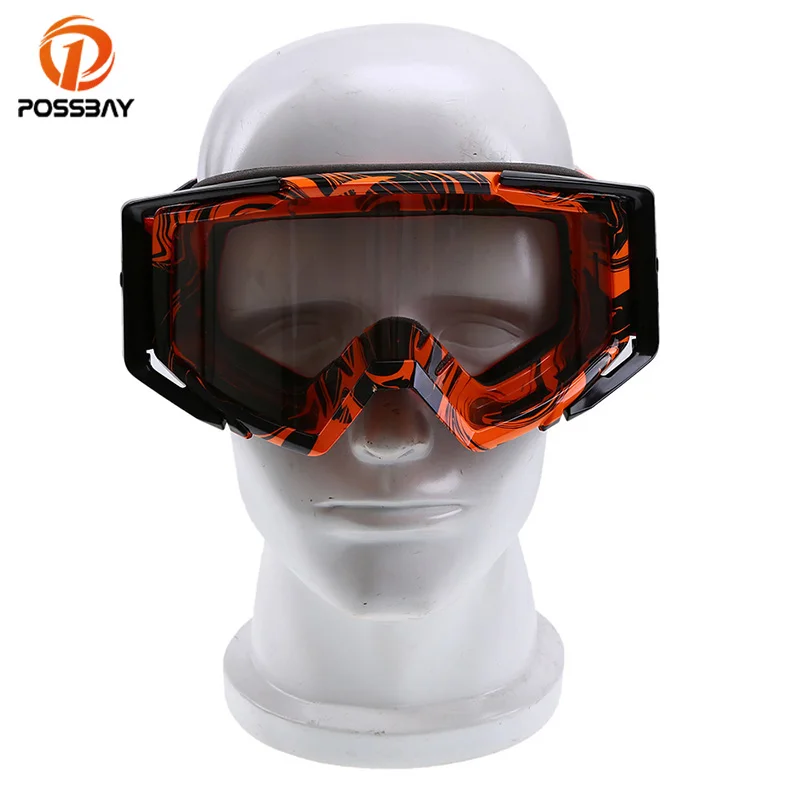

POSSBAY Man Women Motorcycle Goggles Glasses Ski Goggles Motocross Goggles Helmet Punk Muti Color Cycling Motorbike Eyewear