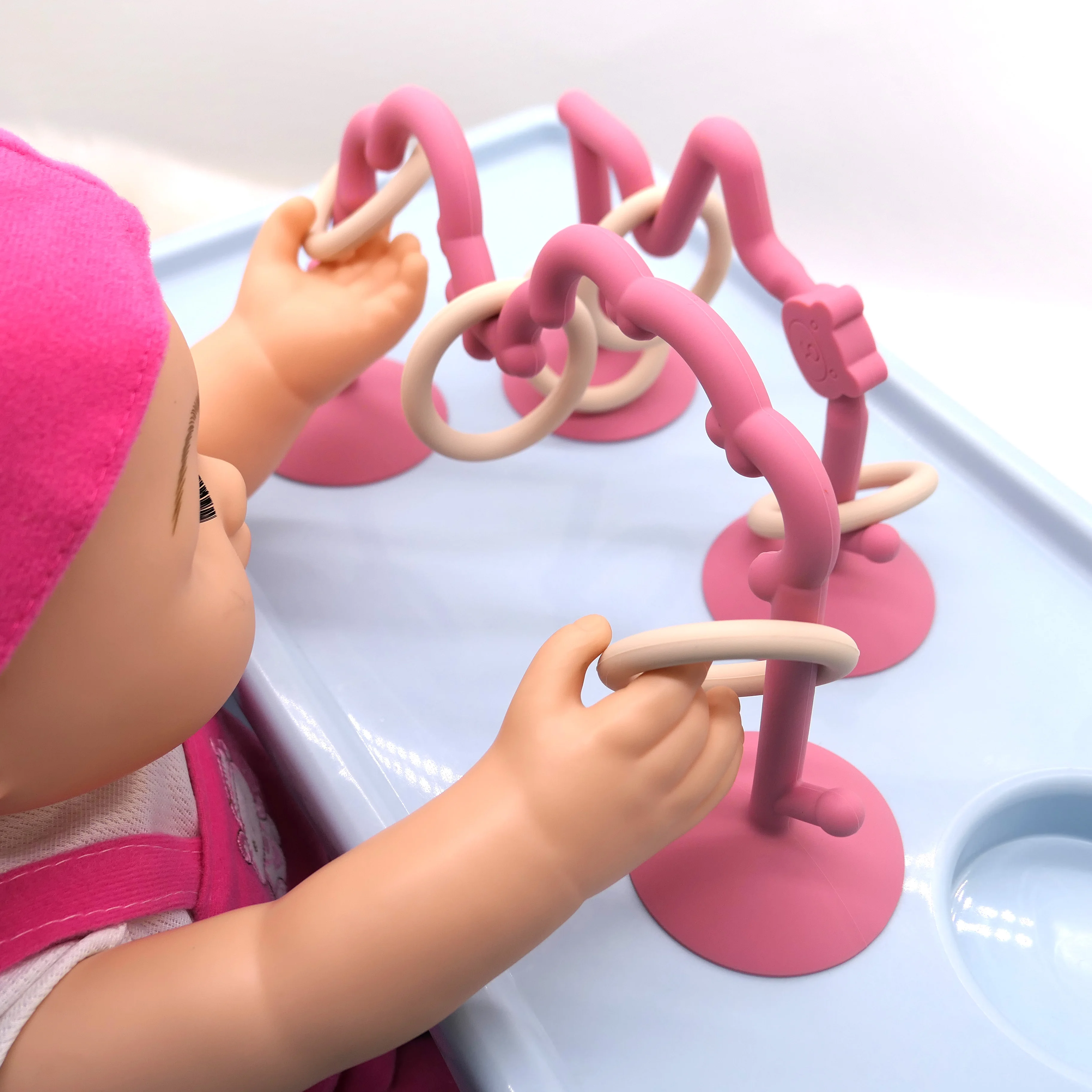 Baby Toy Silicone Educational Toy Infant Montessori Toy Teething Track Maze Silicone Rollercoaster Bead Chain Accessories Teethe