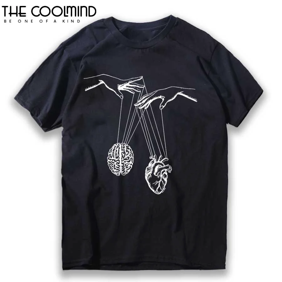 COOLMIND 100% Cotton Cool Streeewear Men T Shirt Big Size  Funny Men T Shirt o-neck Oversized Streetwear Men t-shirt Tee Shirts